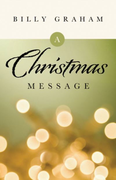 Cover for REV Billy Graham · A Christmas Message (Pamphlet) (2010)