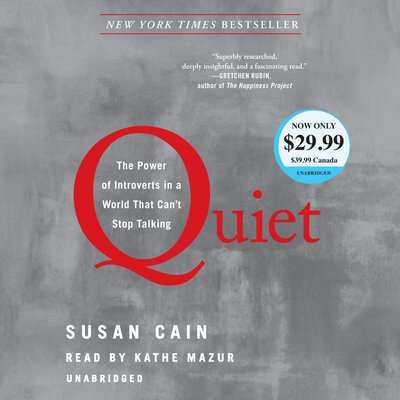 Cover for Susan Cain · Quiet: The Power of Introverts in a World That Can't Stop Talking (Lydbok (CD))