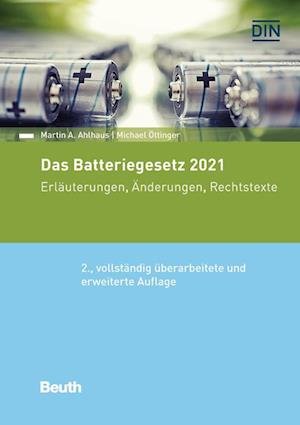 Cover for Martin A. Ahlhaus · Das Batteriegesetz 2021 (Paperback Book) (2021)
