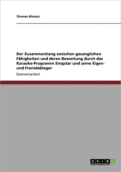 Cover for Bluszcz · Der Zusammenhang zwischen gesan (Book) [German edition] (2008)