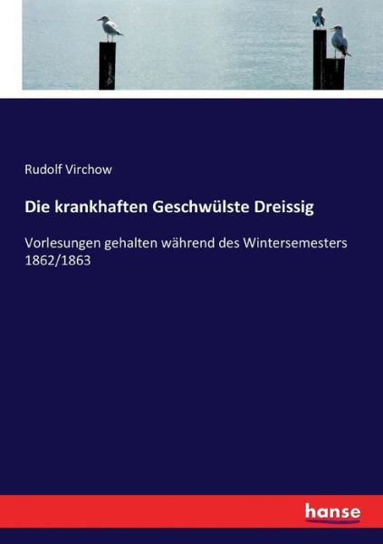 Cover for Rudolf Virchow · Die krankhaften Geschwulste Dreissig: Vorlesungen gehalten wahrend des Wintersemesters 1862/1863 (Taschenbuch) (2017)