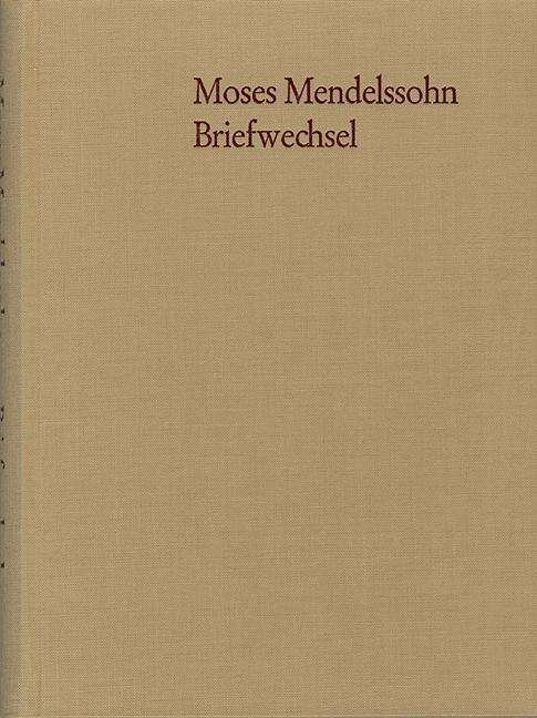 Cover for Mendelssohn · Briefwechsel der letzten Le (Buch) (1979)