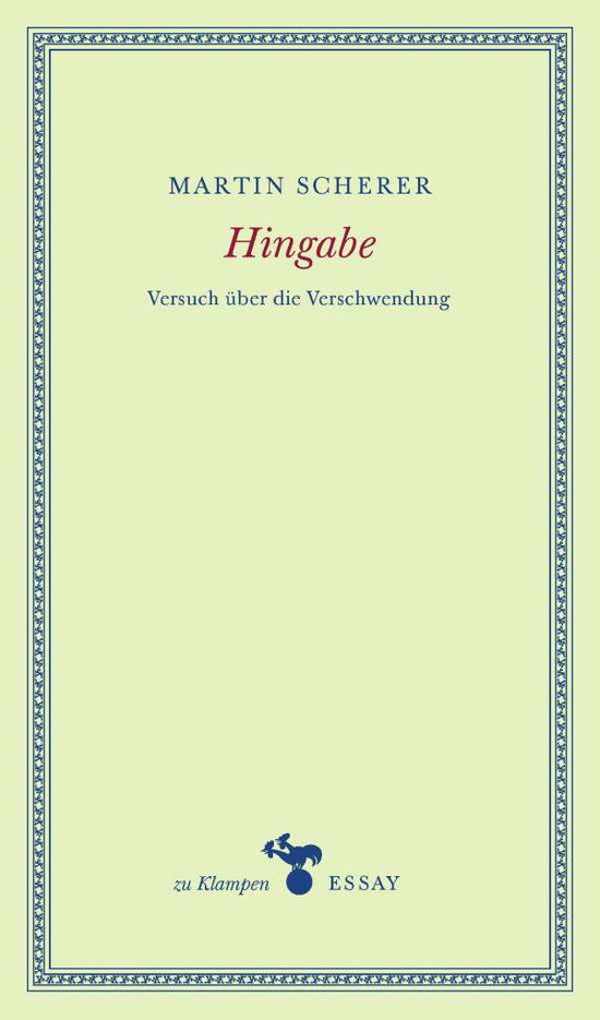 Cover for Scherer · Hingabe (Book)