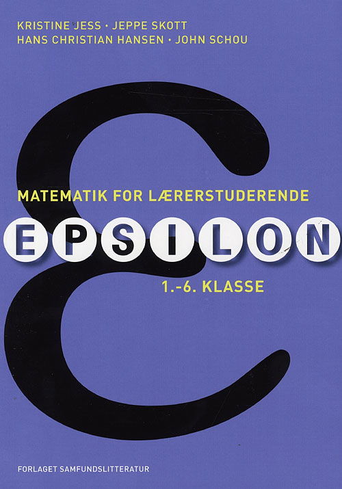 Cover for Kristine Jess · Matematik for lærerstuderende (Sewn Spine Book) [1st edition] (2008)