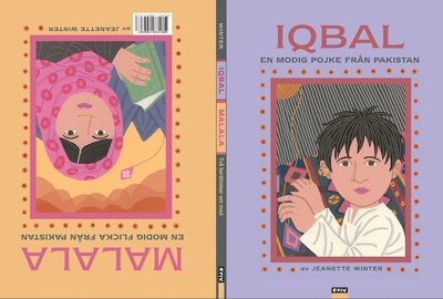 Cover for Jeanette Winter · Iqbal : en modig pojke från Pakistan / Malala : en modig flicka från Pakistan (Hardcover Book) (2023)