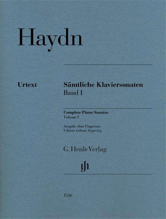 Complete Piano Sonatas Volume I - Joseph Haydn - Bøger - Henle, G. Verlag - 9790201815367 - 14. august 2020