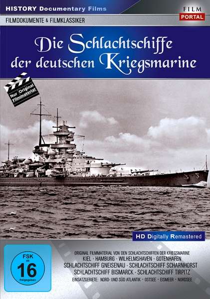 Cover for Film Portal · Die Schlachtschiffe Der Deutschen Kriegsmarine (DVD) (2021)