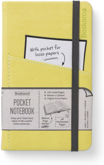 Cover for Bookaroo Pocket Notebook (A6) Journal - Lime (Paperback Book) (2023)