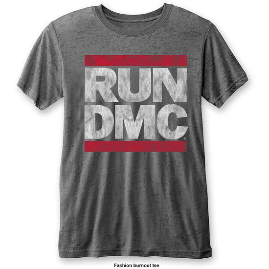 Run DMC Unisex Burnout T-Shirt: DMC Logo - Run DMC - Merchandise - Bravado - 5055979984368 - December 10, 2016