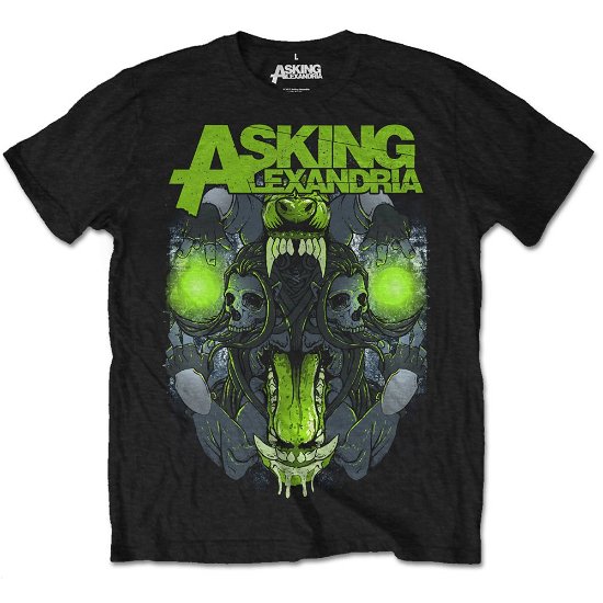 Asking Alexandria Unisex T-Shirt: Teeth (Retail Pack) - Asking Alexandria - Koopwaar - Bandmerch - 5056170627368 - 