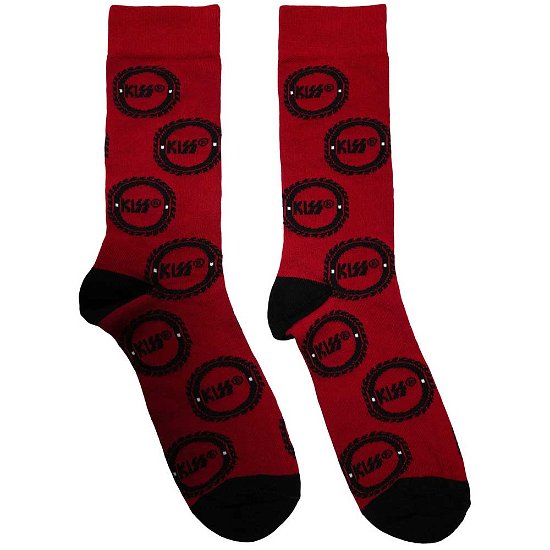 Cover for Kiss · KISS Unisex Ankle Socks: Buzzsaw Logo Pattern (UK Size 6 - 11) (Klær)