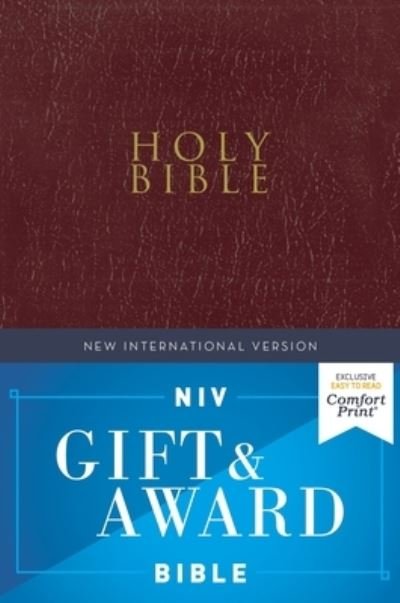 Cover for Zondervan Zondervan · NIV, Gift and Award Bible, Leather-Look, Burgundy, Red Letter, Comfort Print (Pocketbok) (2019)