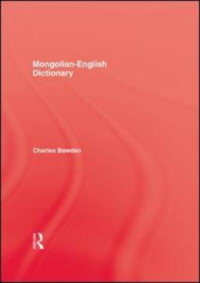 Cover for Bawden · Mongolian English Dictionary (Pocketbok) (2015)