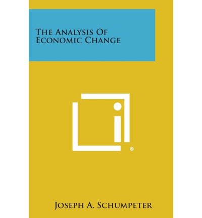 Cover for Joseph A. Schumpeter · The Analysis of Economic Change (Pocketbok) (2013)