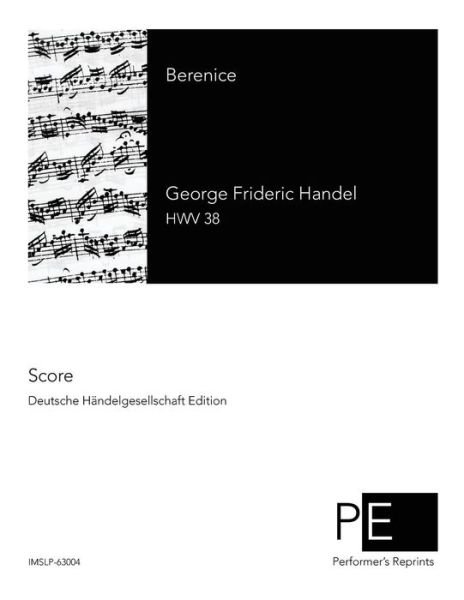 Cover for George Frideric Handel · Berenice (Taschenbuch) (2015)
