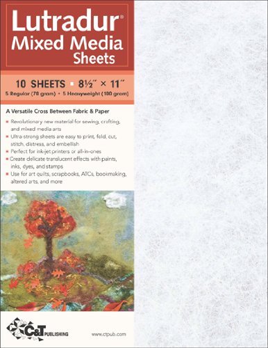 Publishing, C&T · Lutradur (R) Mixed Media Sheets: 10 Sheets, 8 1/2" x 11" * 5 Regular (70 Gram) * 5 Heavyweight (100 Gram) (MERCH) [Nov edition] (2009)
