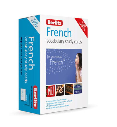 Cover for Berlitz Publishing · Berlitz French Study Cards (Language Flash Cards) - Berlitz Vocabulary Study Cards (Flashcards) [4 Revised edition] (2020)