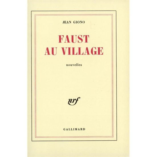 Cover for Jean Giono · Faust au village (Paperback Book) (1978)