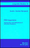 Cover for Guido J. vanden Wyngaerd · Pro-legomena (Buch) (1994)