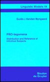 Cover for Guido J. vanden Wyngaerd · Pro-legomena (Bok) (1994)