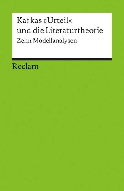 Cover for Oliver Jahraus · Reclam UB 17636 Kafkas 'Urteil' (Book)