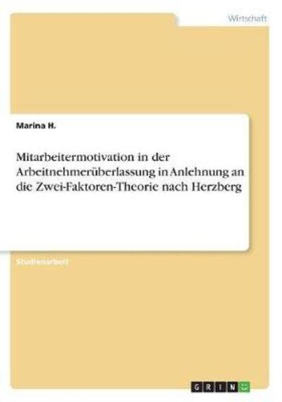 Cover for H. · Mitarbeitermotivation in der Arbeitn (Book)