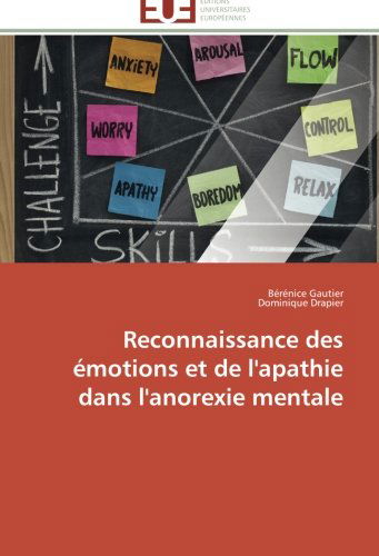 Cover for Dominique Drapier · Reconnaissance Des Émotions et De L'apathie Dans L'anorexie Mentale (Paperback Book) [French edition] (2018)