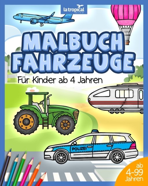 Cover for David Ludwig · Malbuch Fahrzeuge fur Kinder ab 4 Jahren (Paperback Book) (2020)