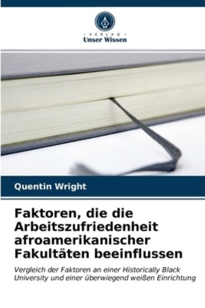 Cover for Wright · Faktoren, die die Arbeitszufried (N/A) (2021)