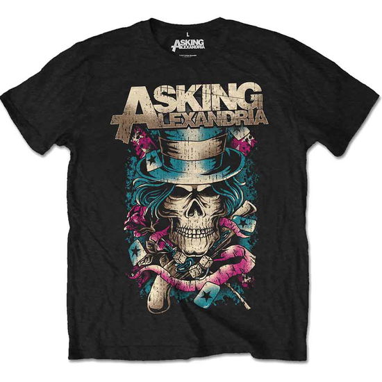 Cover for Asking Alexandria · Asking Alexandria Unisex T-Shirt: Hat Skull (Retail Pack) (T-shirt)