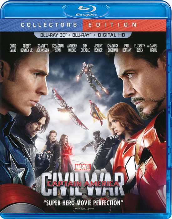 Cover for Captain America: Civil War (Blu-ray) (2016)