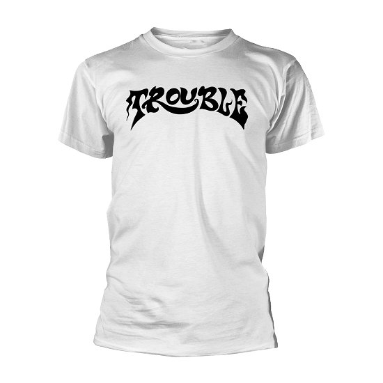 Cover for Trouble · Logo 2 (White) (T-shirt) [size XXXL] [White edition] (2021)