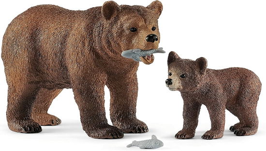 Grizzlybär-Mutter mit Jungem - Schleich: Wild Life - Marchandise - Schleich - 4059433572369 - 