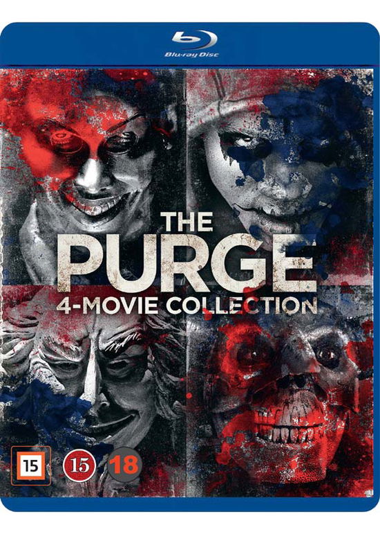 Cover for The Purge 4-Movie Collection (Blu-Ray) (2018)