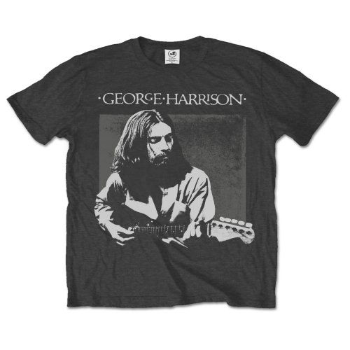 Cover for George Harrison · George Harrison Unisex T-Shirt: Live Portrait (Charcoal Grey) (T-shirt) [size XL] [Grey - Unisex edition] (2019)