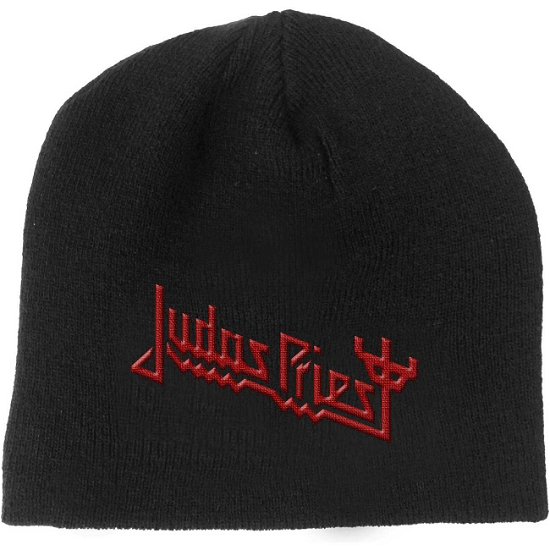 Judas Priest Unisex Beanie Hat: Fork Logo - Judas Priest - Produtos -  - 5056170662369 - 