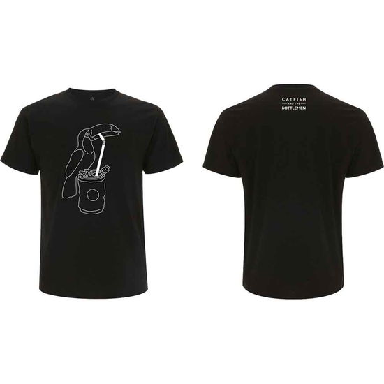 Catfish & The Bottlemen Unisex T-Shirt: Toucan (Back Print) - Catfish & The Bottlemen - Merchandise - PHM - 5056187716369 - August 12, 2019