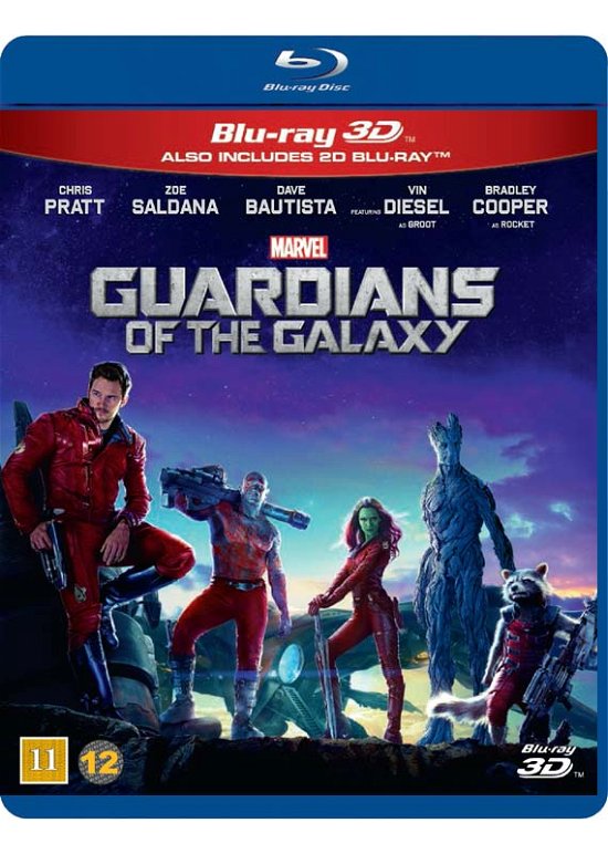 Cover for Chris Pratt / Zoe Saldana / Dave Bautista / Vin Diesel / Bradley Cooper · Guardians of the Galaxy (3D Blu-ray/BD) [3D edition] (2014)