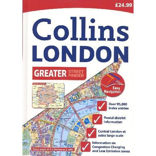 Cover for Collins Uk · Greater London Street Atlas (Gebundenes Buch) (2009)