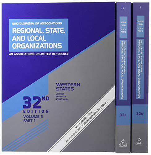 Cover for Gale Research Inc · Encyclopedia of Associations : Regional, State, and Local Organizations 5 Volume set in 13 parts (Paperback Book) (2020)