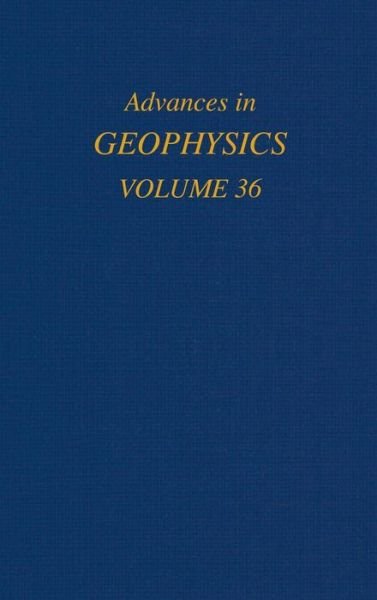 Cover for Renata Dmowska · Advances in Geophysics - Advances in Geophysics (Hardcover Book) (1994)