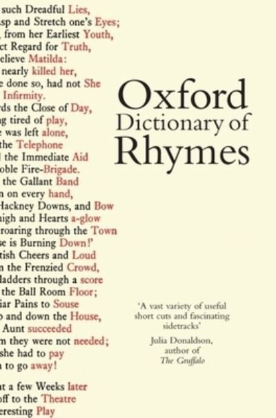 Oxford Dictionary of Rhymes - Oxford University Press - Bøger - Oxford University Press - 9780192806369 - 13. april 2006