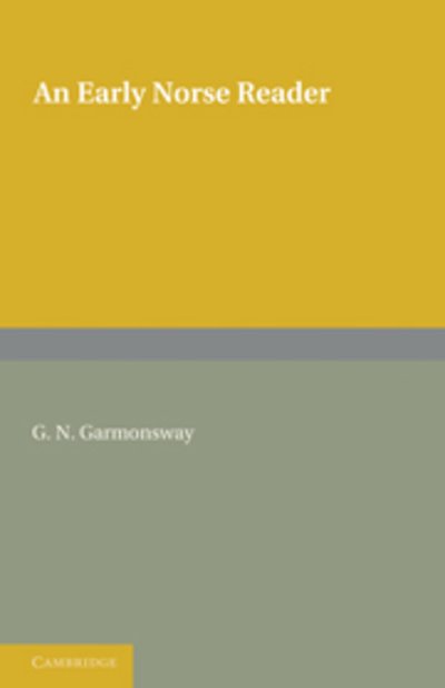 Cover for G N Garmonsway · An Early Norse Reader (Pocketbok) (2011)