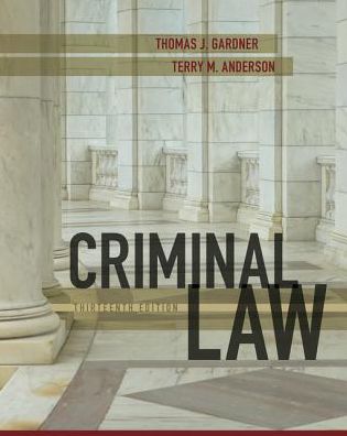 Cover for Thomas Gardner · Criminal Law (Inbunden Bok) (2017)