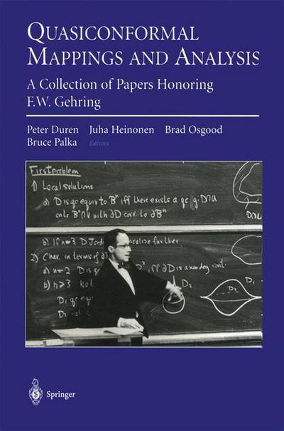 Cover for Peter Duren · Quasiconformal Mappings and Analysis: A Collection of Papers Honoring F.W. Gehring (Paperback Book) [Softcover reprint of the original 1st ed. 1998 edition] (2012)