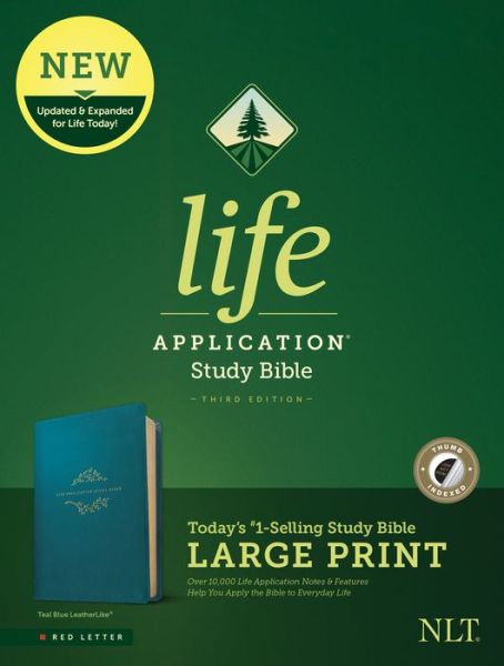 Cover for Tyndale · NLT Life Application Study Bible, Third Edition, Large Print (Læderbog) (2020)