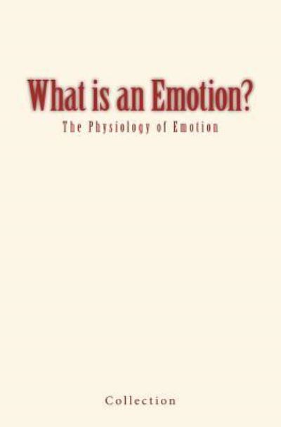 Cover for Dr William James · What Is an Emotion? (Paperback Book) (2017)