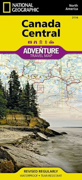 Cover for National Geographic · Canada Central: Travel Maps International Adventure Map (Kartor) (2022)