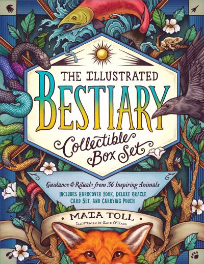 The Illustrated Bestiary Collectible Box Set: Guidance and Rituals from 36 Inspiring Animals; Includes Hardcover Book, Deluxe Oracle Card Set, and Carrying Pouch - Maia Toll - Bøker - Workman Publishing - 9781635863369 - 30. mars 2021