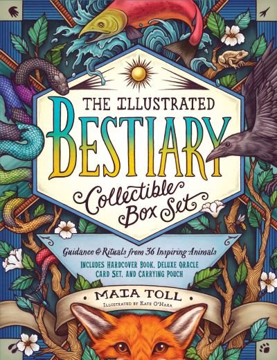 Cover for Maia Toll · The Illustrated Bestiary Collectible Box Set: Guidance and Rituals from 36 Inspiring Animals; Includes Hardcover Book, Deluxe Oracle Card Set, and Carrying Pouch (Gebundenes Buch) (2021)